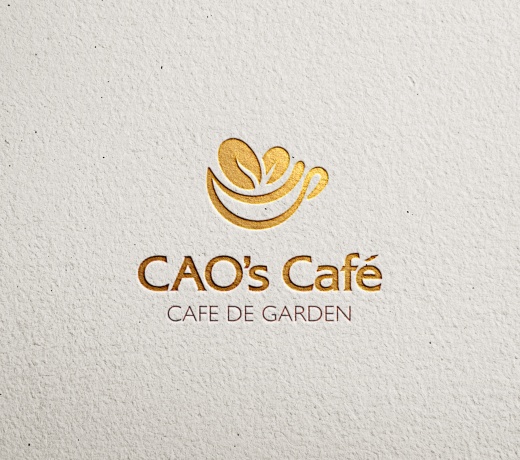 THIẾT KẾ LOGO QUÁN CAFE SÂN VƯỜN ĐẸP CAO'S CAFE TẠI TP. HCM