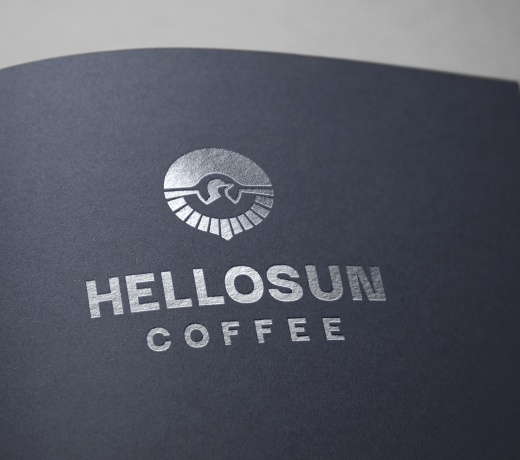 THIẾT KẾ LOGO HELLOSUN COFFEE ANH HUẤN - H. CẦN ĐƯỚC - T. LONG AN