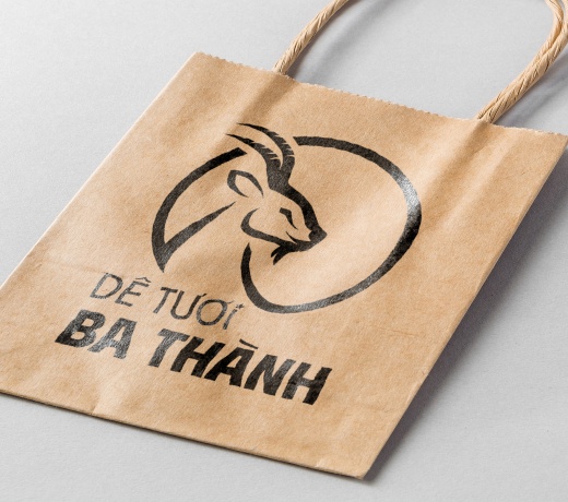 THIẾT KẾ LOGO QUÁN DÊ TƯƠI BA THÀNH TẠI TP. HCM