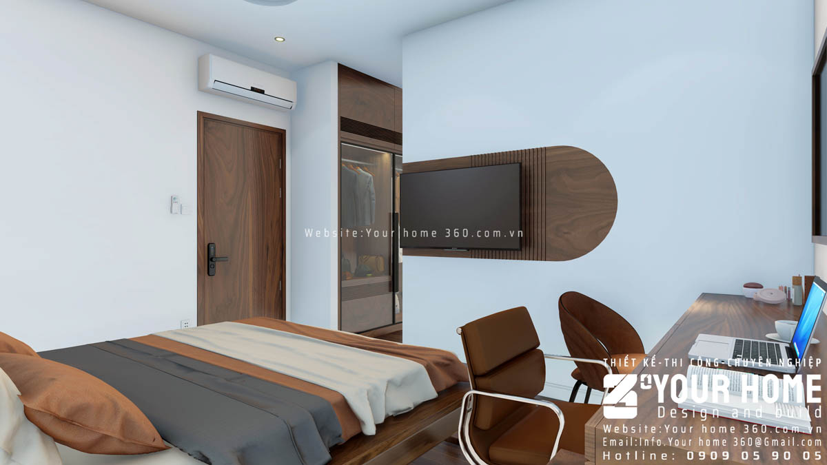 thiết kế nhà cấp 4 mái lệch sân vườn tại Ninh Thuận