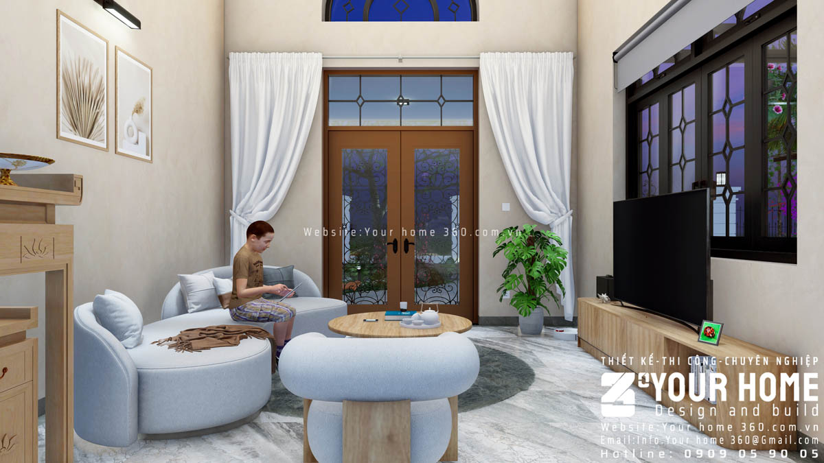 thiết kế biệt thự tân cổ điển tai bình phước